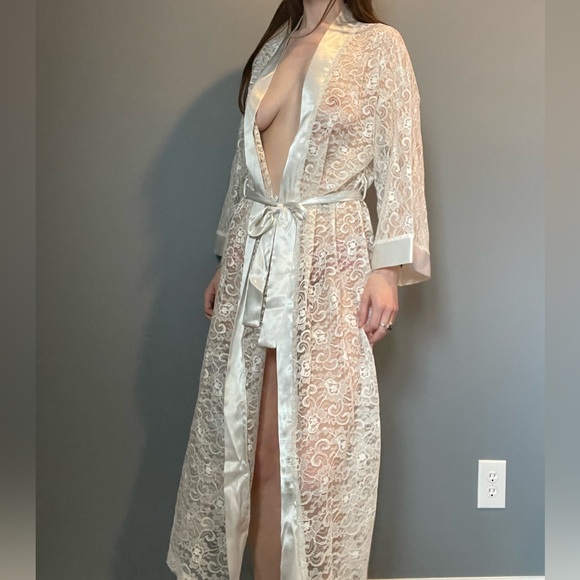 Frederick's of Hollywood Other - vintage white lace robe